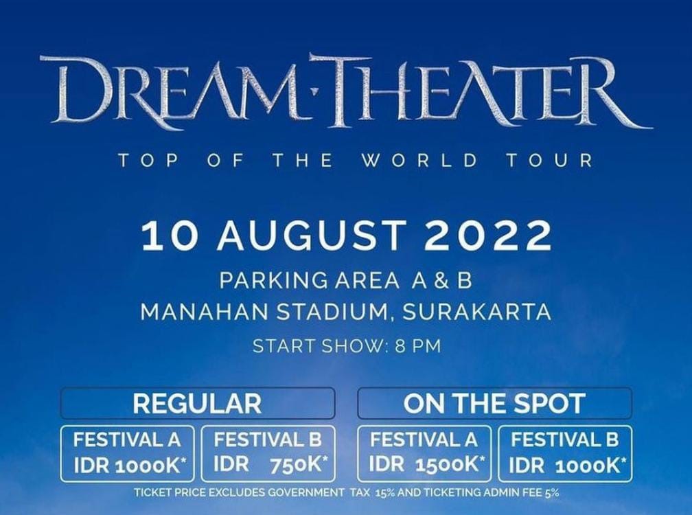 Cara Beli Tiket Konser Dream Theater di Solo Secara Online, Cek Link-nya!