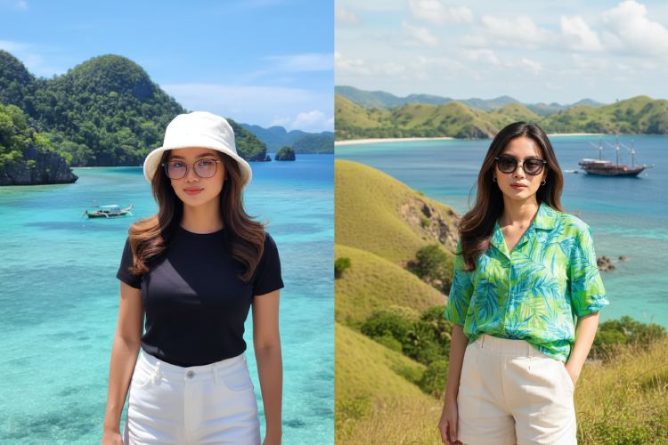5 Prompt Gemini AI Edit Foto Sendiri Liburan di Wisata Populer Indonesia