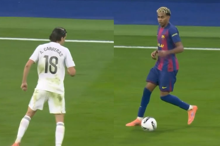 Saat Alvaro Carreras “Ngantongin” Yamal di Laga El Clasico 2025